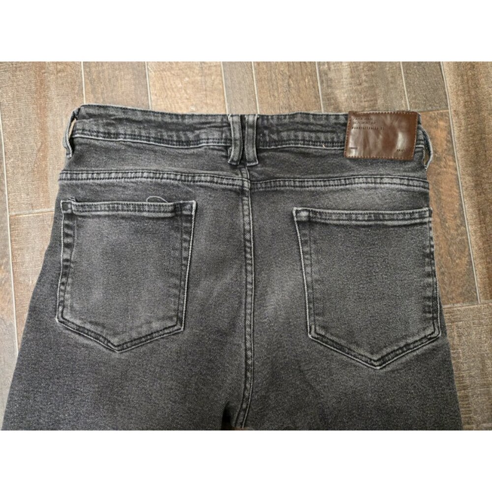 ZARA MAN 1975 BLACK SKINNY JEANS MID-RISE 32X32 THICK DENIM GREAT CONDITION. - Picture 6 of 7